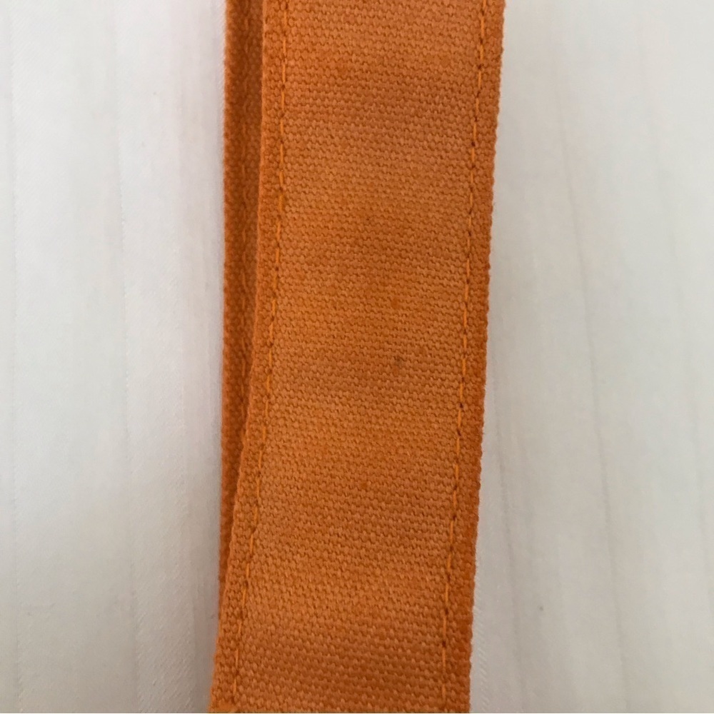 L’OCCITANE Orange Embroidered Canvas Mini Tote Bag Retired - Picture 12 of 17